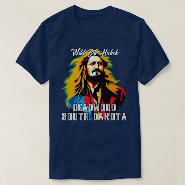 Vild Bill Hickok Deadwood T Shirt (Design framsida)