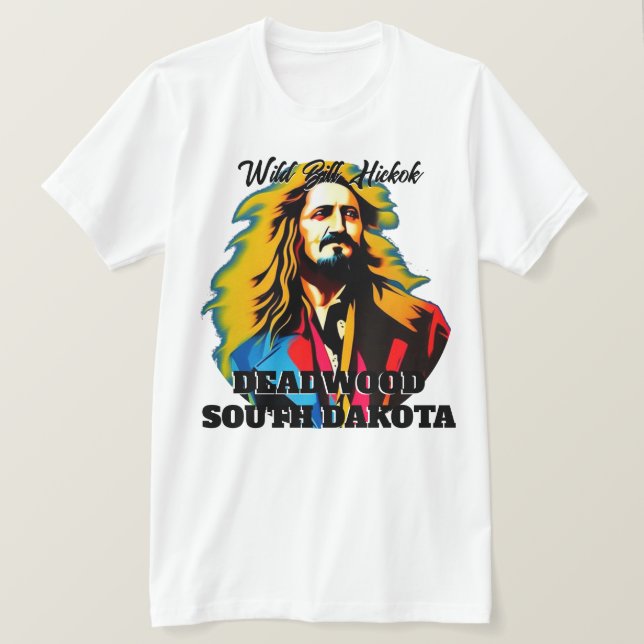 Vild Bill Hickok Deadwood T Shirt (Design framsida)