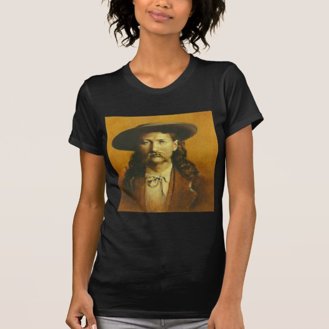 Vild Bill Hickok Illustration T Shirt (Framsida)