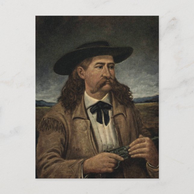 Vild Bill Hickok-målning Vykort (Framsida)