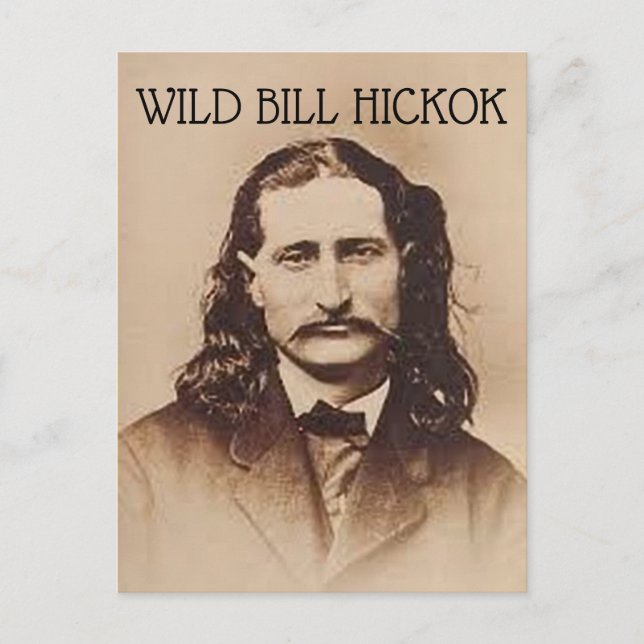 VILD BILL HICKOK POSTCARDS VYKORT (Framsida)