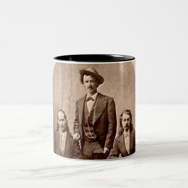 Vild Bill Hickok - Texas Jack - Buffalo Bill Två-Tonad Mugg (Center)
