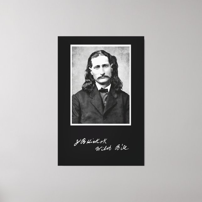 "Vild Bill" James Butler Hickok i sin premiärminis Canvastryck (Framsida)
