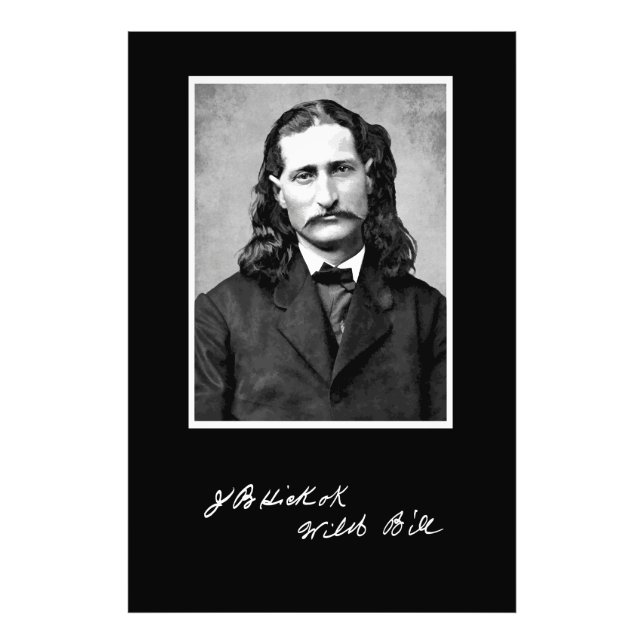 "Vild Bill" James Butler Hickok i sin premiärminis Fototryck (Framsidan)