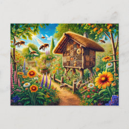 Vild bin på hotell Insekt Vykort