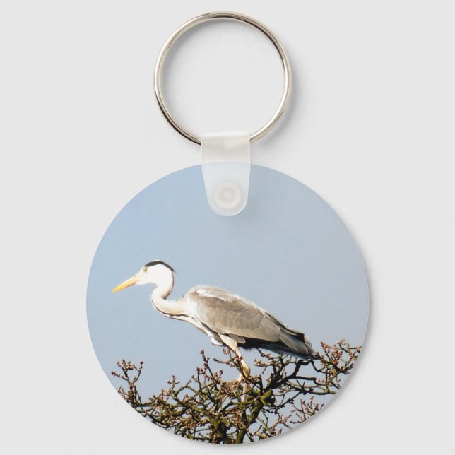 VILD BIRD HERON KEYCHAIN NYCKELRING (Framsida)
