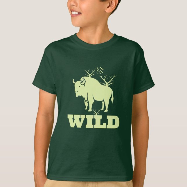 Vild Bison T Shirt (Framsida)