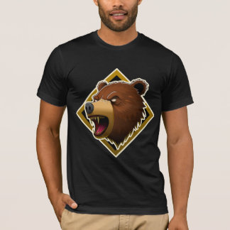 Vild björnhuvud - Rovdjursande Grafisk design T Shirt
