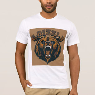Vild björnhuvud t shirt