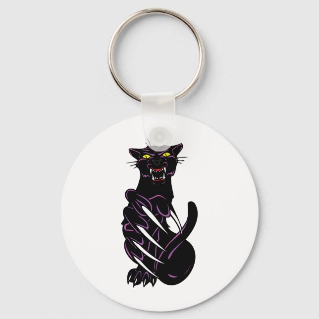 Vild Black Panther Nyckelring (Framsida)