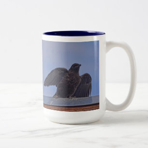 Vild Black Raven Kråka-älskare #Gift Två-Tonad Mugg