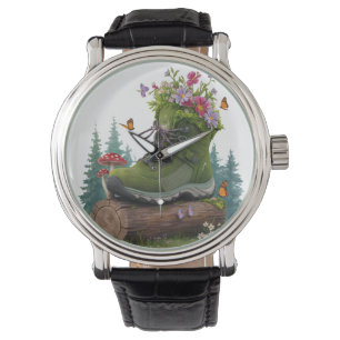 Vild blomkuddar armbandsur