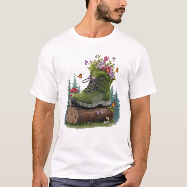 Vild blomkuddar t shirt (Framsida)