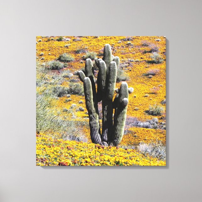 Vild blomma canvastryck (Framsida)