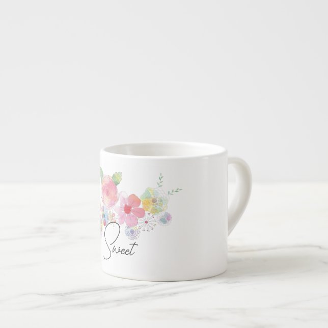 Vild Blomma Espressomugg (Framsida höger)