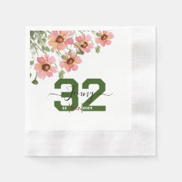 Vild blomma pappersservett