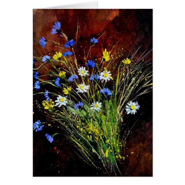 vild blommor 1160 hälsningskort (Framsidan)