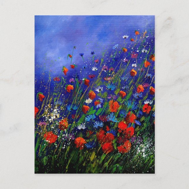 vild blommor 787 vykort (Framsida)