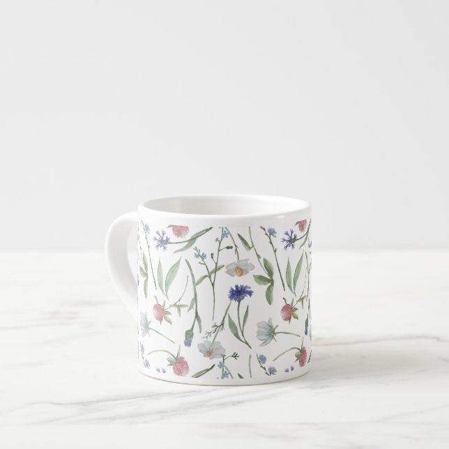 Vild blommor espressomugg (Framsida vänster)