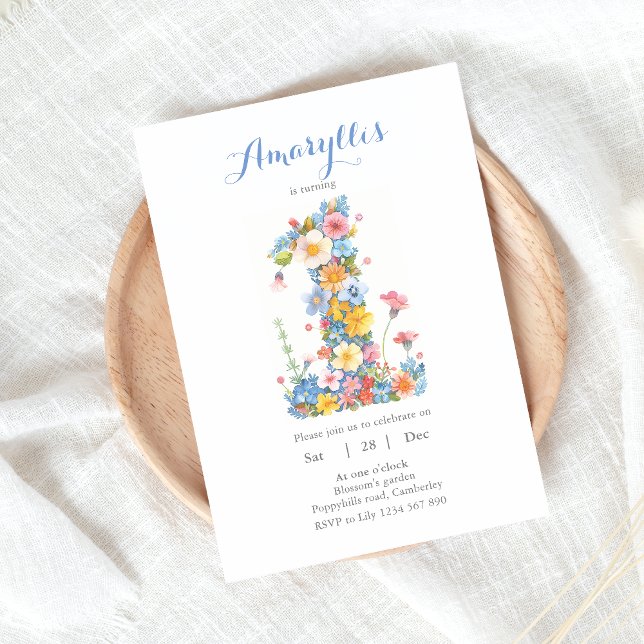 Vild Blommor nummer 1: Bjudande dag Inbjudningar (Skapare uppladdad)