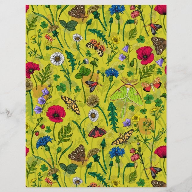 Vild blommor och månader på grönten (Framsida)