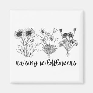 vild blommor/vår/vår säsong magnet