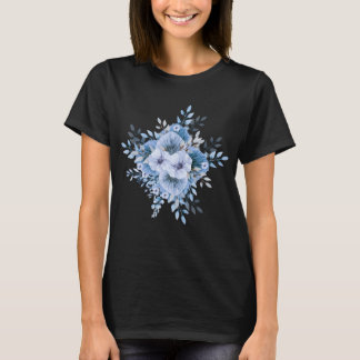Vild blommor Vattenfärg T-shirt