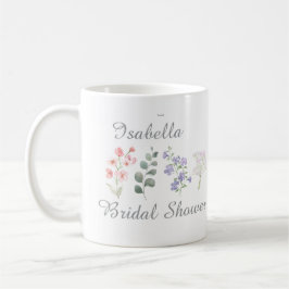 Vild blomster akvarell Boho bröllopsdusch Kaffemugg