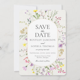 Vild blomsterkärlek är i blomning Spara datum Inbjudningar