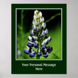 Vild Blue Lupine Flower Personlig Poster