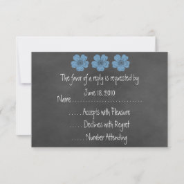 Vild Blue Ro Chalkboard OSA kort