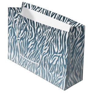 Vild Blue Zebra tryck Ombre