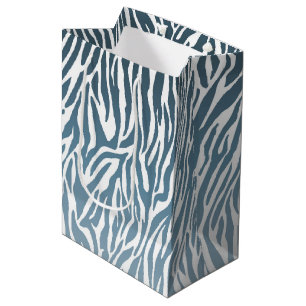 Vild Blue Zebra tryck Ombre