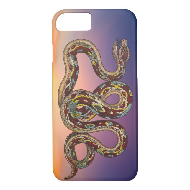 Vild Boa Constritor Snake Case-Mate iPhone Skal (Baksida)