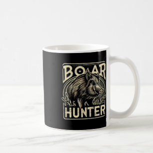 Vild Boar Coola Retro Hog Hunting Manar Vintage Kaffemugg