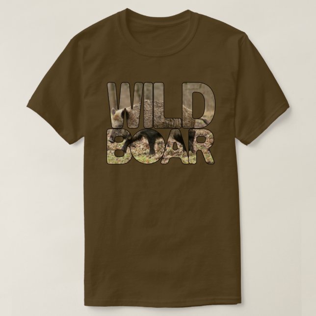 Vild Boar Hunter T Shirt (Design framsida)