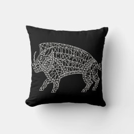 Vild Boar med körning Kudde