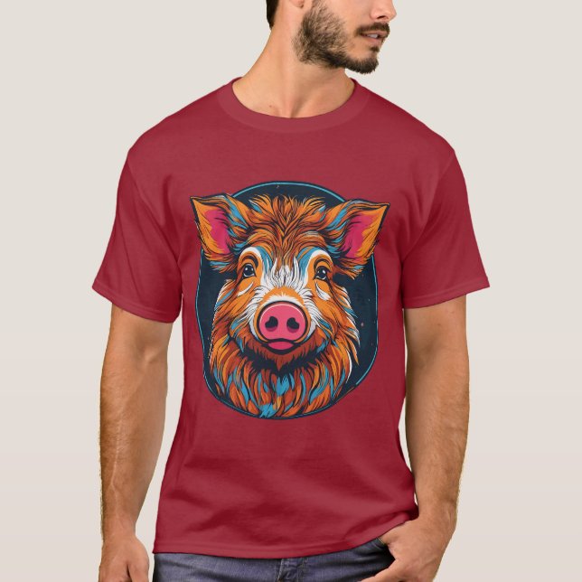 Vild Boar T Shirt (Framsida)