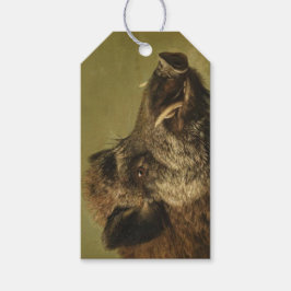 Vild Boars huvud (Gris Snout) Presentetikett