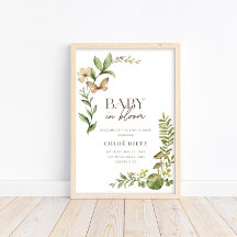 Vild Botaniskt Baby i Bloom Rustic Welcome