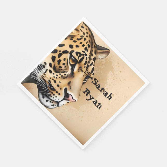 Vild Bröllopsinbjudan inspirerad av naturen Pappersservett (Hörn)