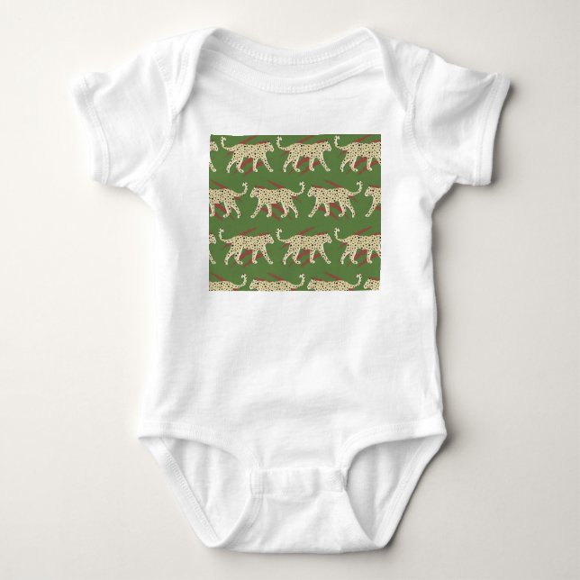 Vild Brushstrokes: Leopard in Repetition T Shirt (Framsida)