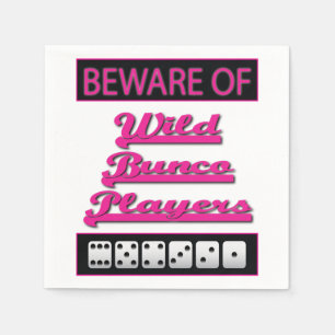 Vild Bunco Players Girls Night Out Party Pappersservett