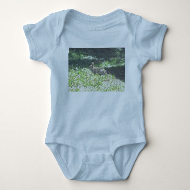 Vild Bunny Infant Creeper Tee Shirt (Framsida)