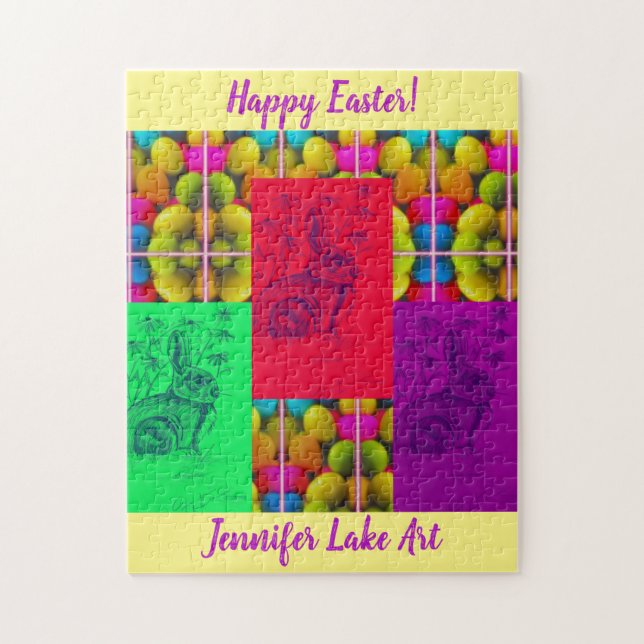 Vild Bunny Sketch Puzzle Pussel (Vertikal)