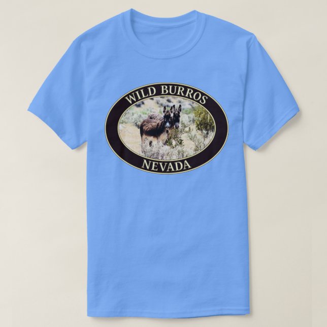 Vild Burros Donkey från Nevada 2 T Shirt (Design framsida)