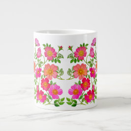 Vild Buskros Floral Jumbo Mugg