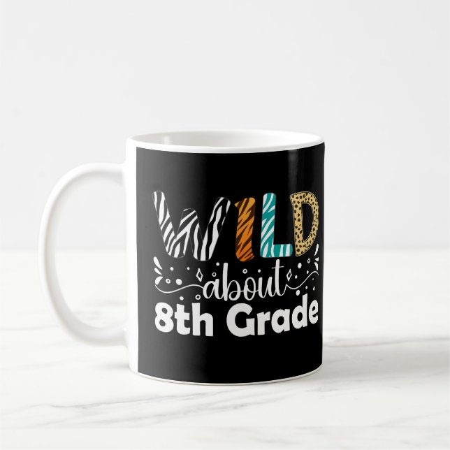 Vild ca 8:e Klass Lärare Student Funny Kaffemugg (Vänster)