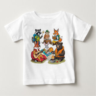 Vild Camping Crew: Animal Äventyr T Shirt