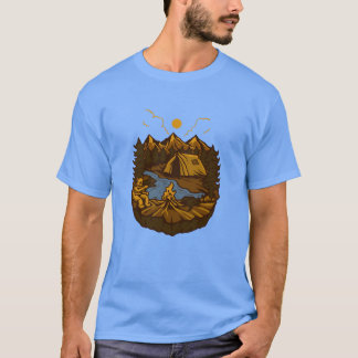 VILD CAMPING flicka T Shirt